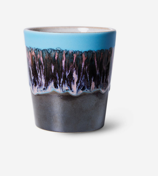 ceramics 70s coffee mug, Mr.blue sky