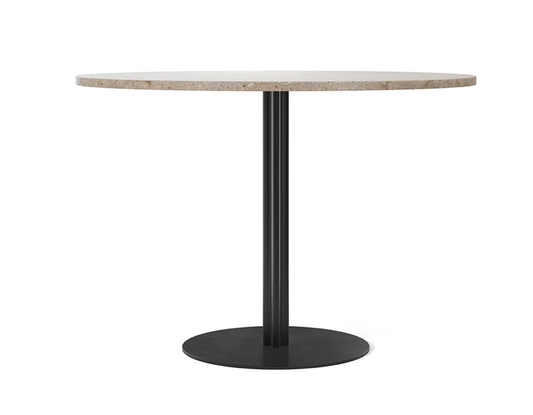 Harbour Column Dining Table / Circular / Black, Kunis Breccia Stone / Ø150