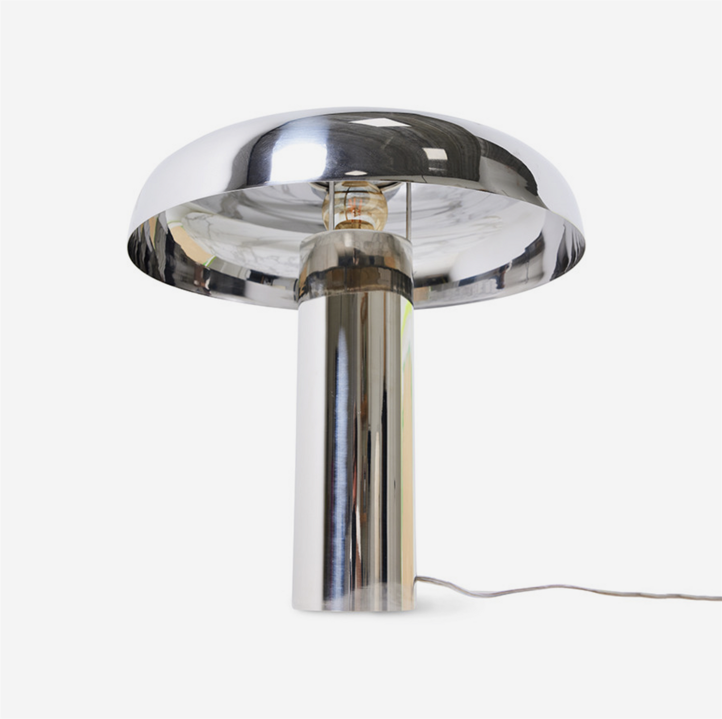 Chrome mushroom Table lamp