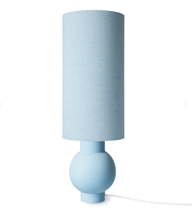 ceramic lamp base ice blue