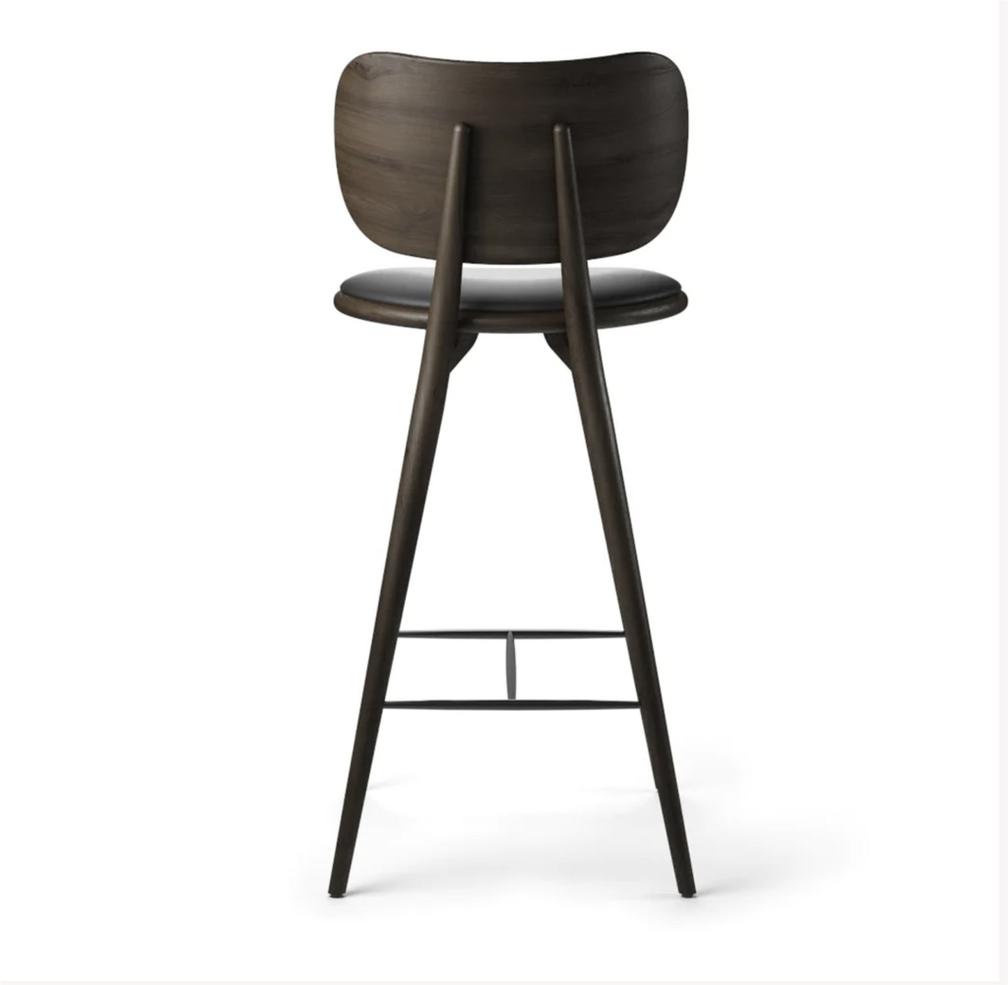 High stool backrest Sirka grey oak 74 cm