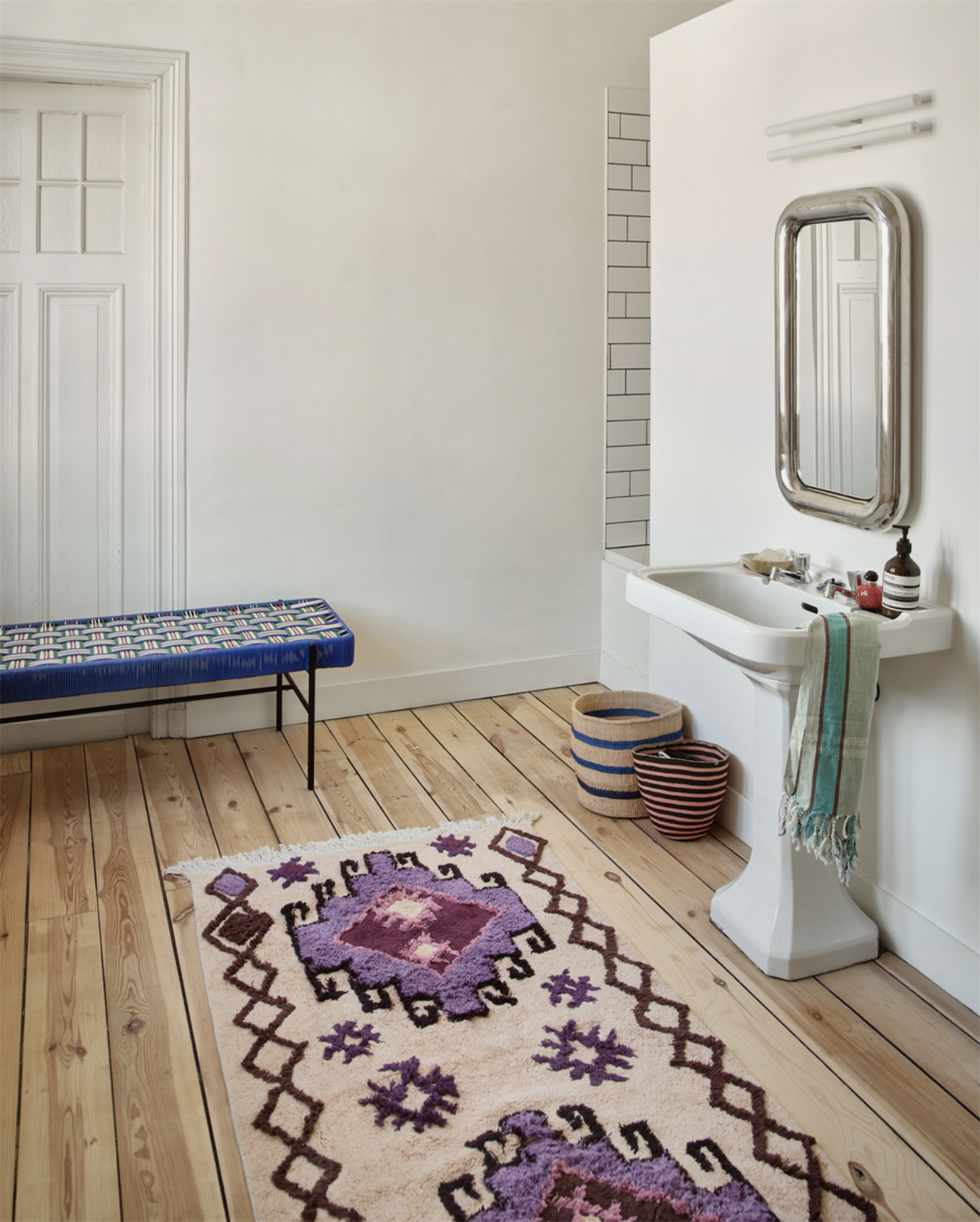Bohemian bath mat, 90x175